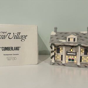 Department 56 Snow Village - Cumberland Handpainted Ceramic House